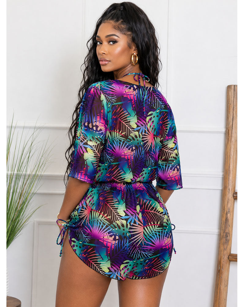 Botanical Tide Swimsuit Set