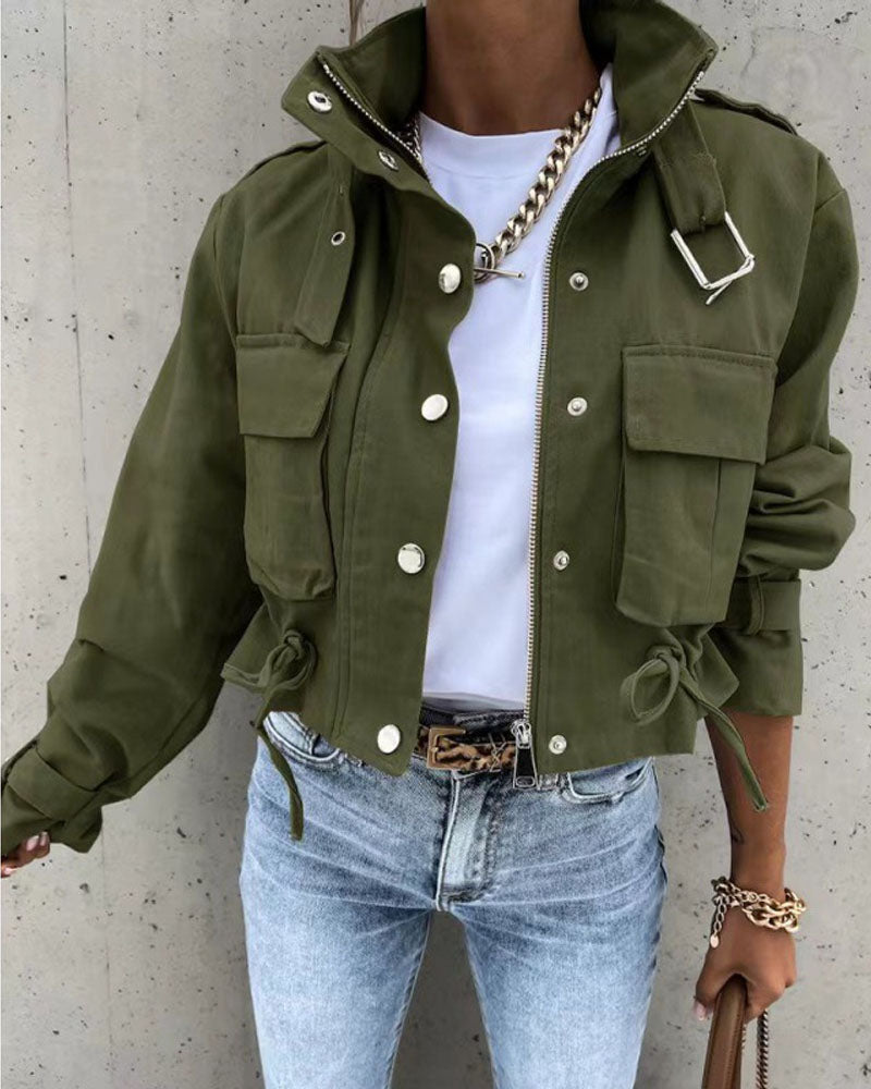 Buckle Crop Jacket