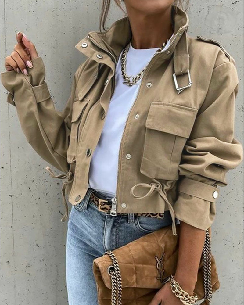 Buckle Crop Jacket