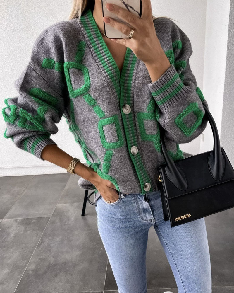Button Up Cardigan Sweater