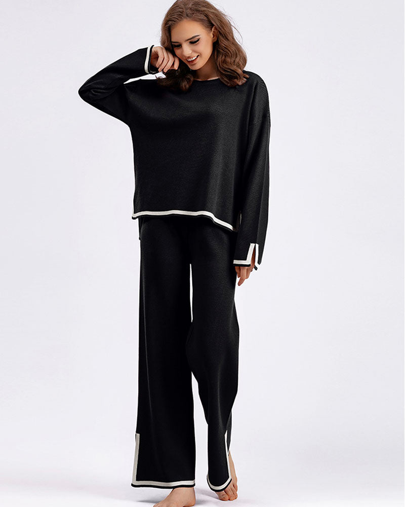 CASUAL KNIT SWEATER SET
