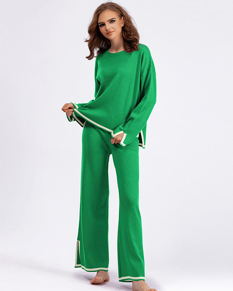 CASUAL KNIT SWEATER SET