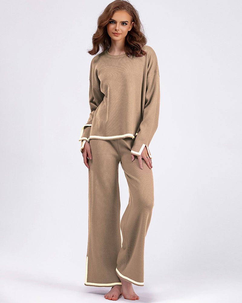 CASUAL KNIT SWEATER SET