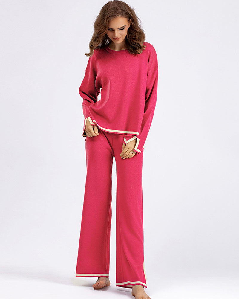 CASUAL KNIT SWEATER SET