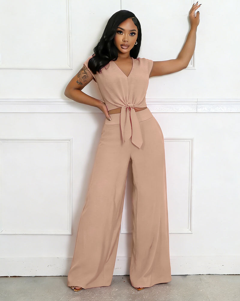 Cap Sleeve Pant Set