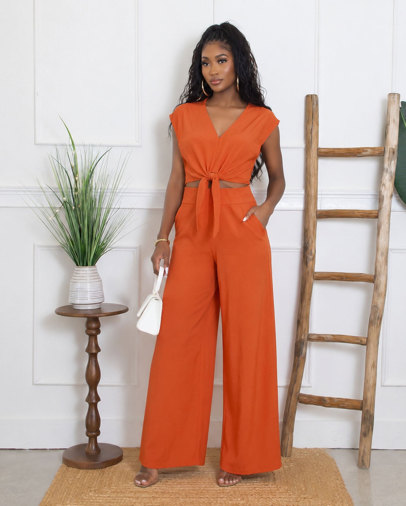 Cap Sleeve Pant Set