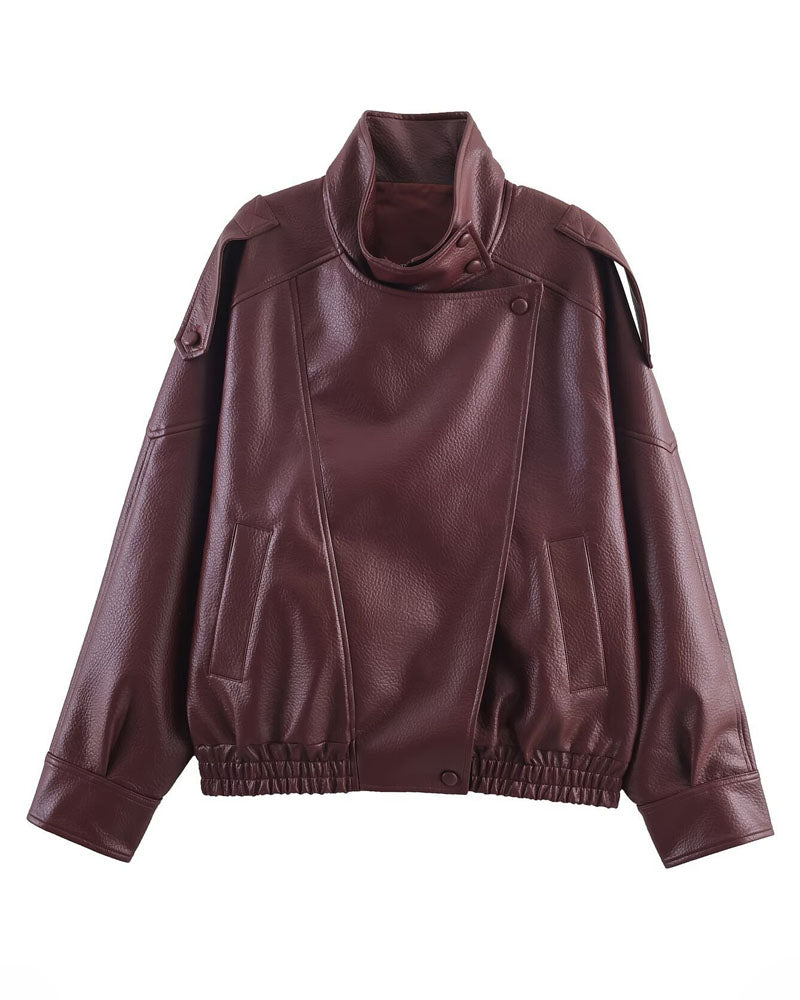Carla Faux Leather Jacket