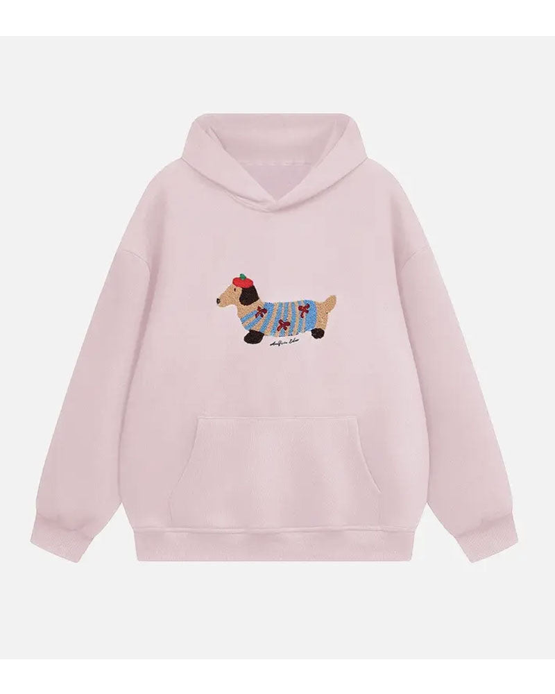 Cartoon Dog Hoodie Sweatshirt