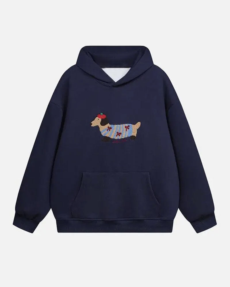 Cartoon Dog Hoodie Sweatshirt
