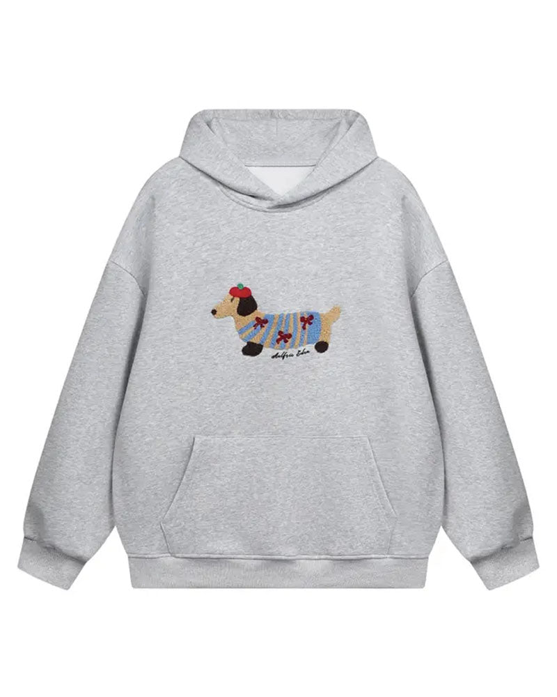 Cartoon Dog Hoodie Sweatshirt