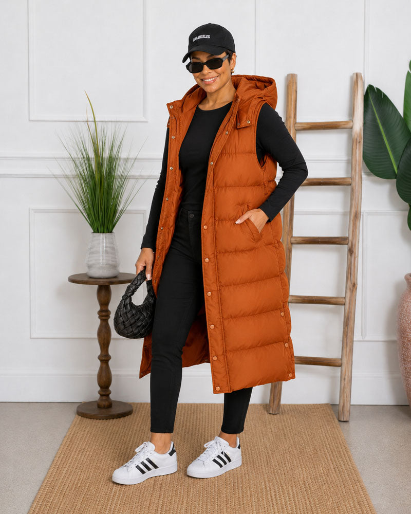 City Layer Longline Puffer Vest