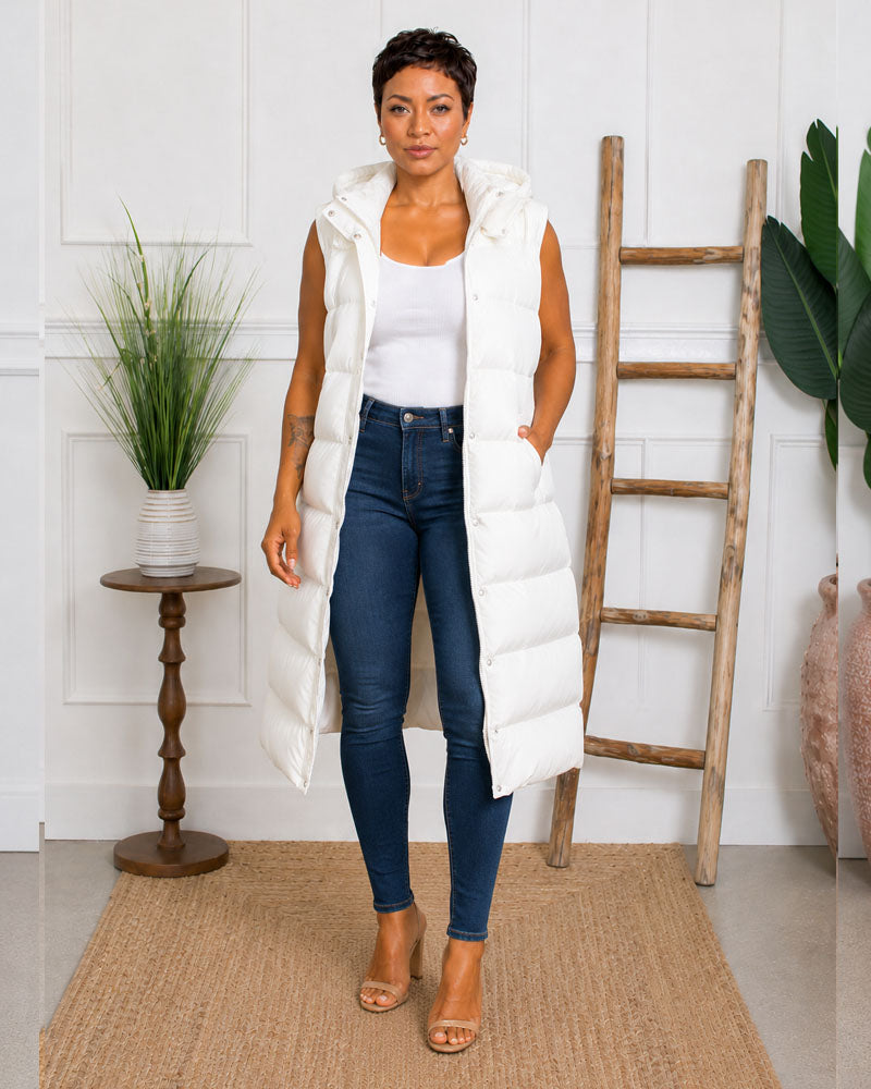 City Layer Longline Puffer Vest