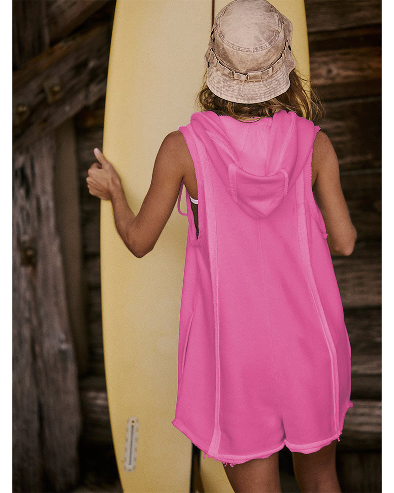 Classic Comfort Hoodie Romper