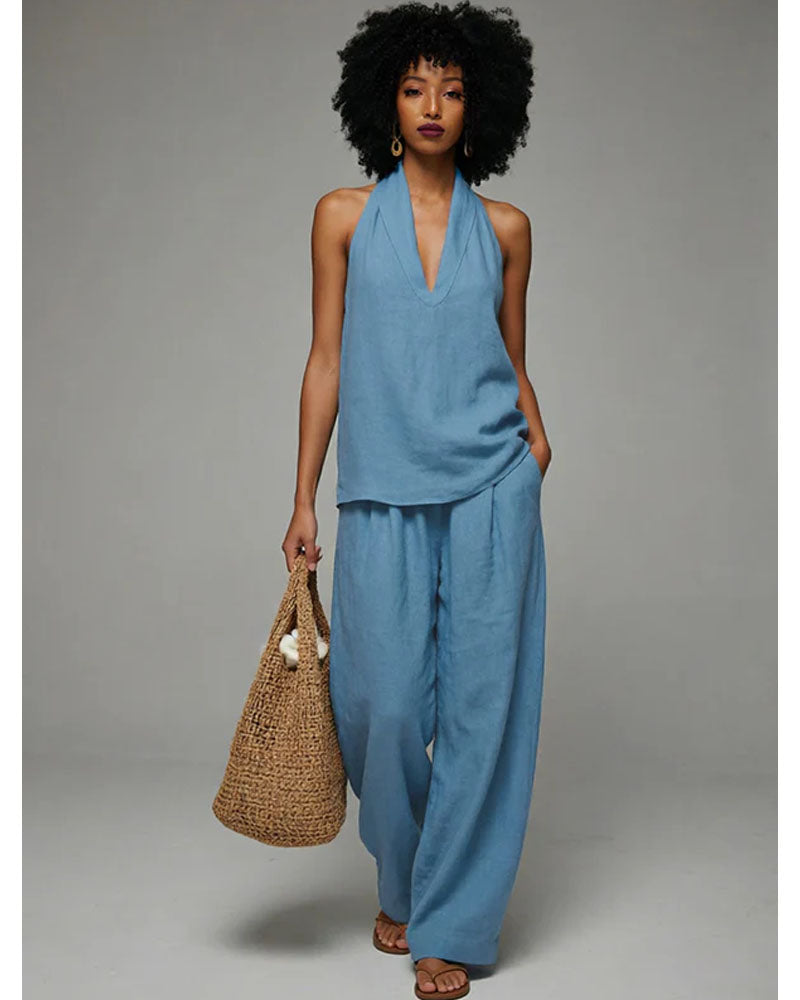 Cove Drift Halter Pants Set