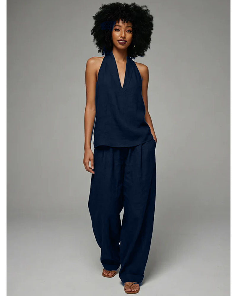 Cove Drift Halter Pants Set