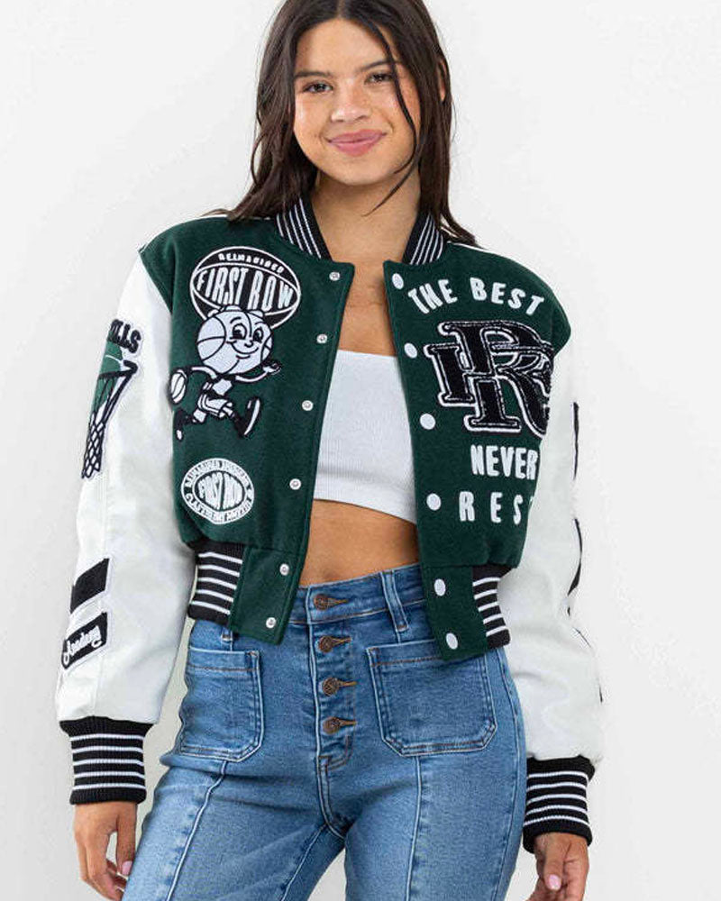 Cropped Varsity Jacket  (Priced at 20% OFF)