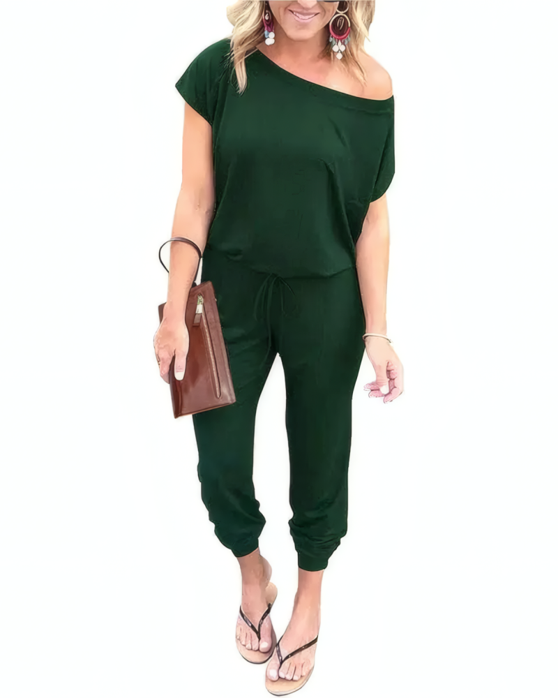 Drop Shoulder Jumpsuit