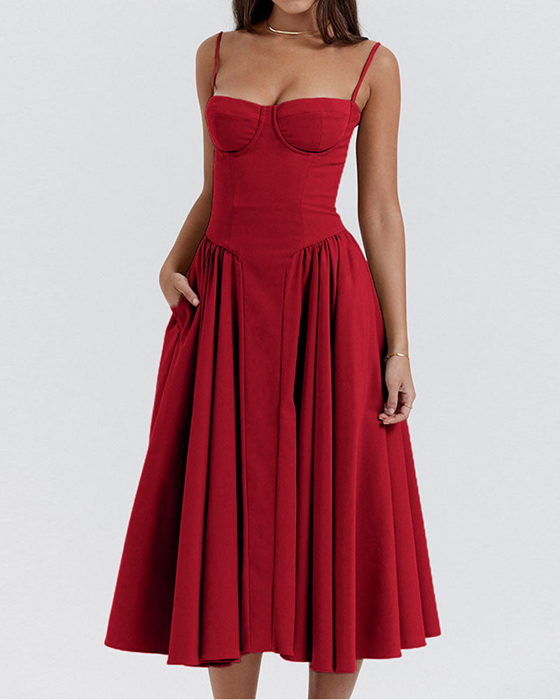 Daya Corset Midi Dress