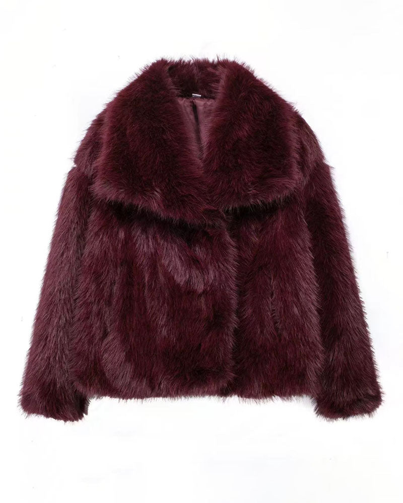 Demla Oversized Faux Fur Jacket