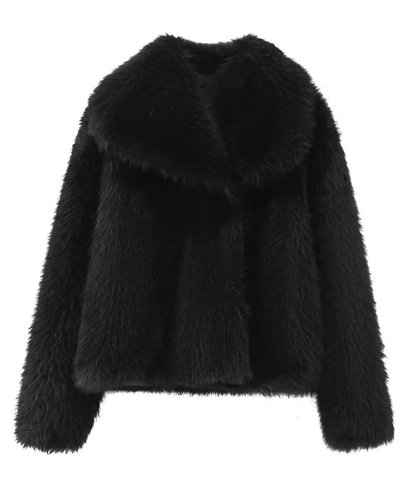Demla Oversized Faux Fur Jacket