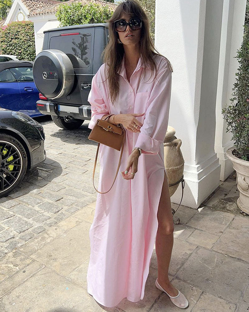 Eleanor Oversized Shirt Maxi Dress