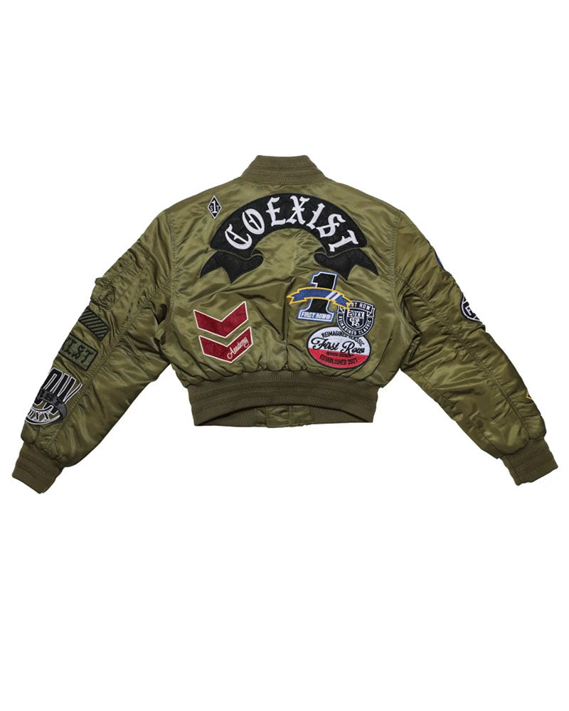 Embroidered Chill Bomber Jacket