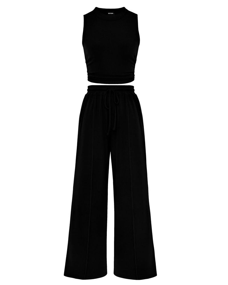 Ethereal Ruched Knit Set
