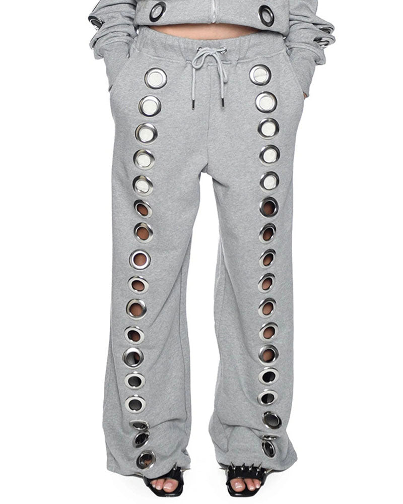 Eyelet Tracksuit Sweatpants