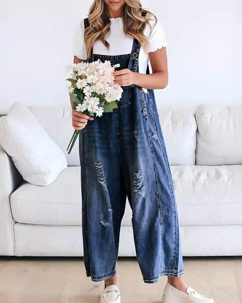 Frankie Denim Overalls