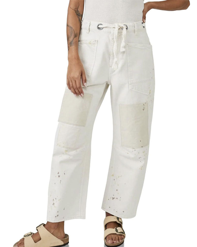 Free Moxie Pull-On Barrel Jeans