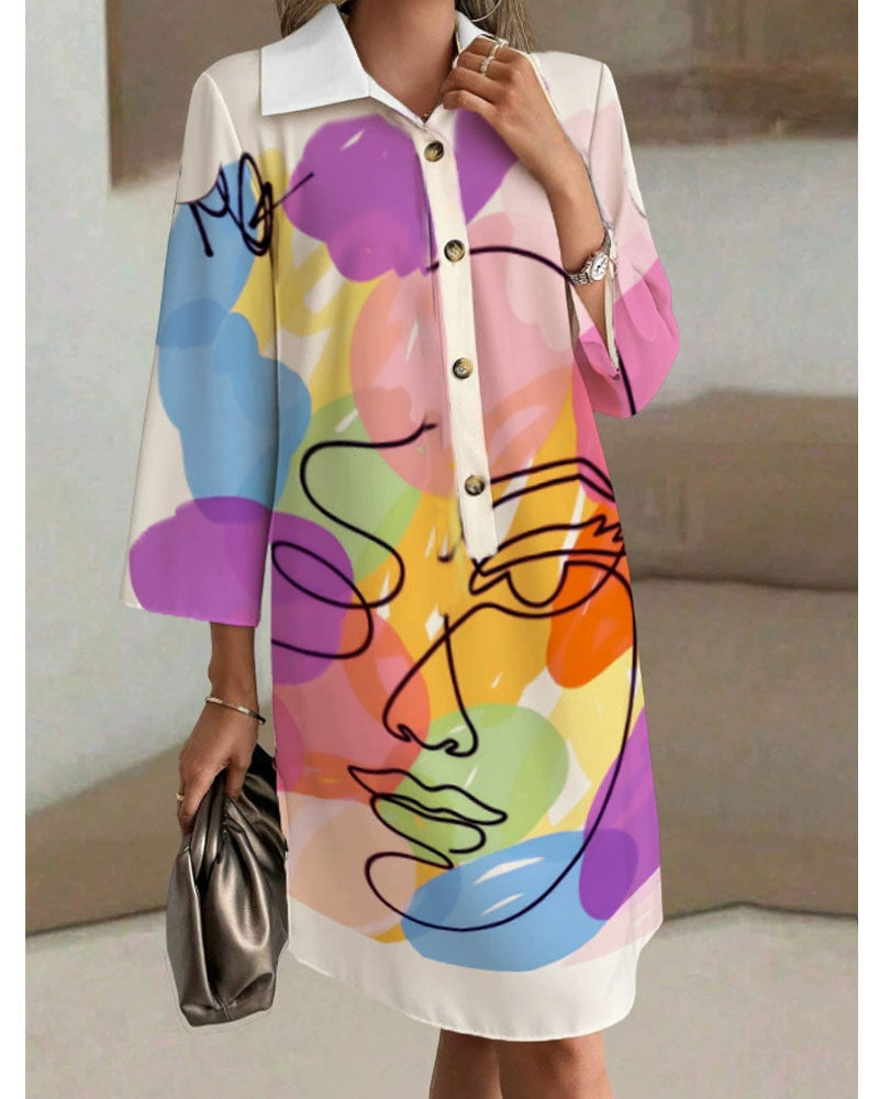 Free from disturbance Shirt Dress