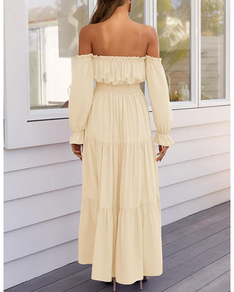 Glamorous Off Shoulder Maxi Dress