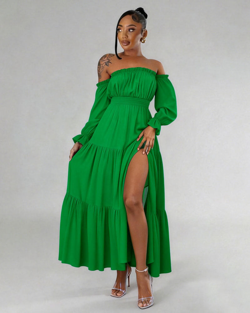 Glamorous Off Shoulder Maxi Dress