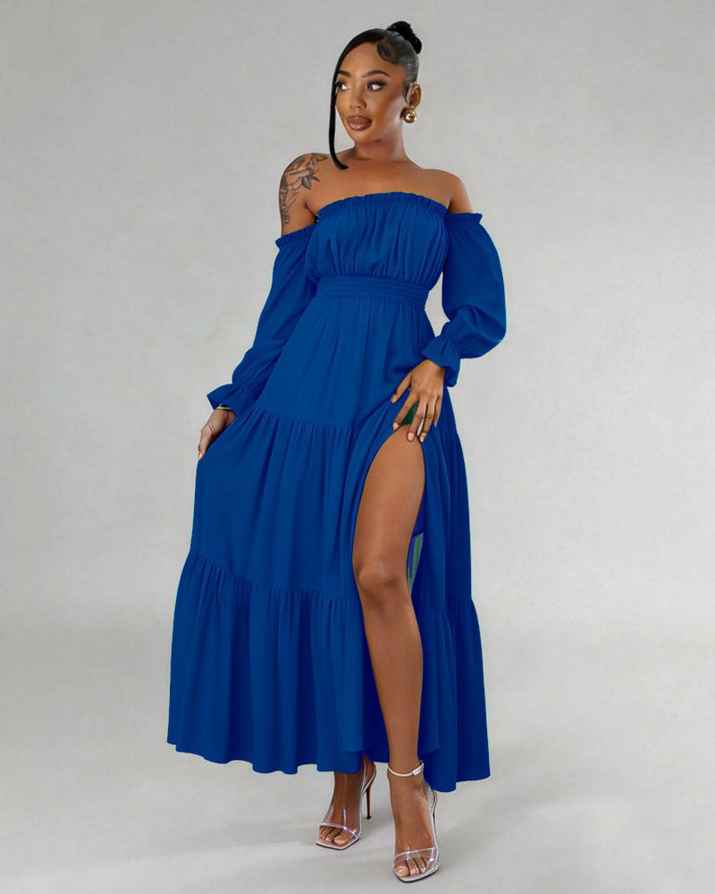 Glamorous Off Shoulder Maxi Dress