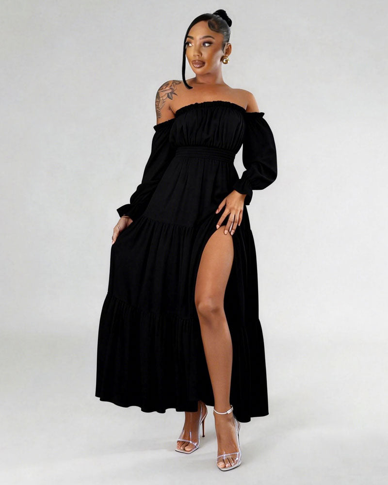 Glamorous Off Shoulder Maxi Dress