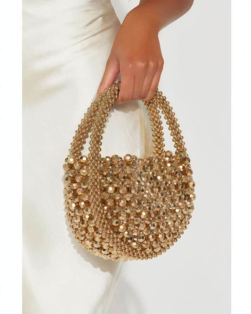 Golden Disco Doll Handbag