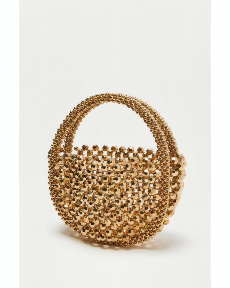 Golden Disco Doll Handbag