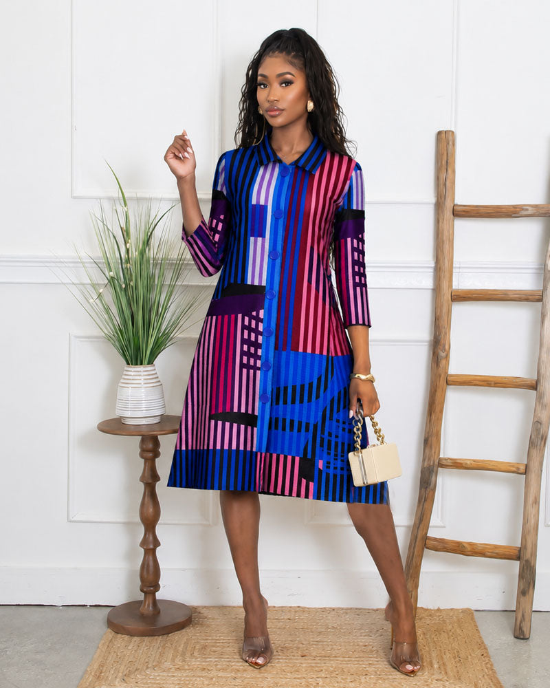 Grande Dame Pleaded Bounce Dress