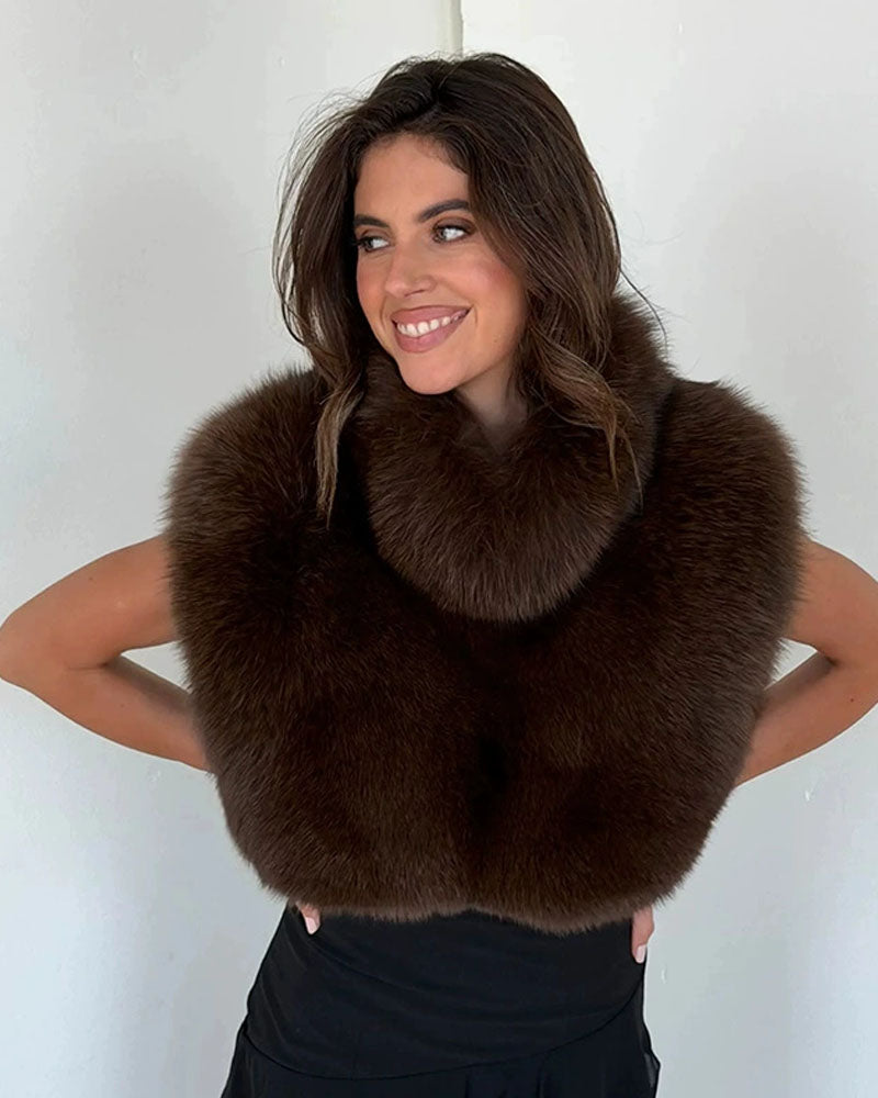 Headed To Aspen Fur Top