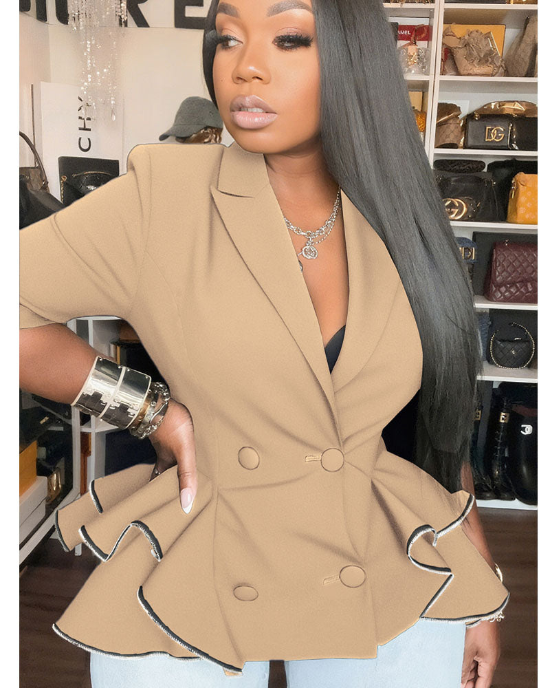 Insane Camo Peplum Jacket