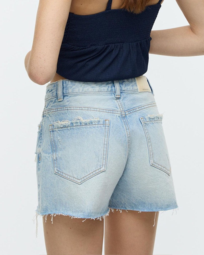 kaleigh stretch denim shorts