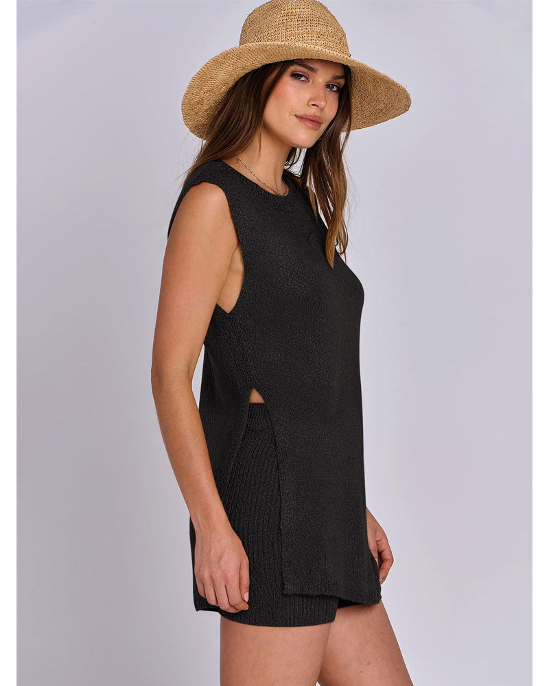 Knitted Honey Short Set