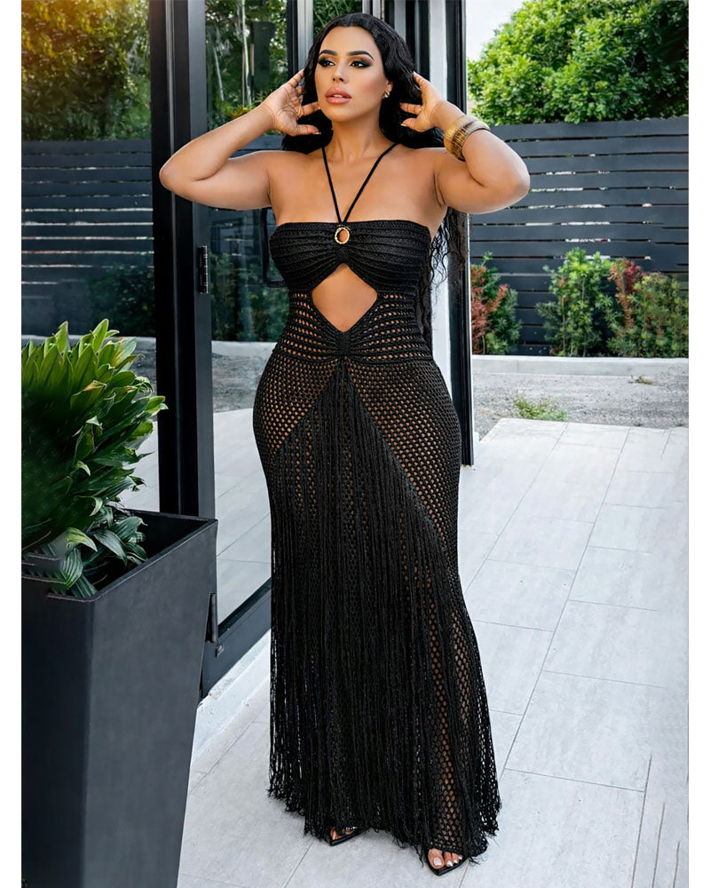 Layla Crochet Maxi Dress