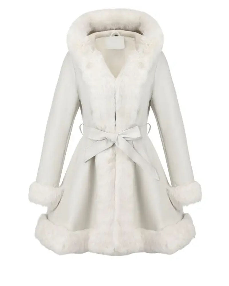 Leather Faux Fur Jacket