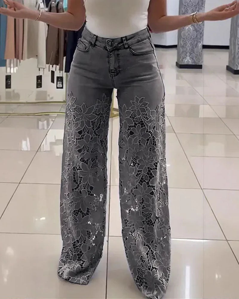 Lia Lace Jeans