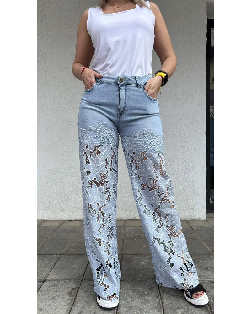 Lia Lace Jeans