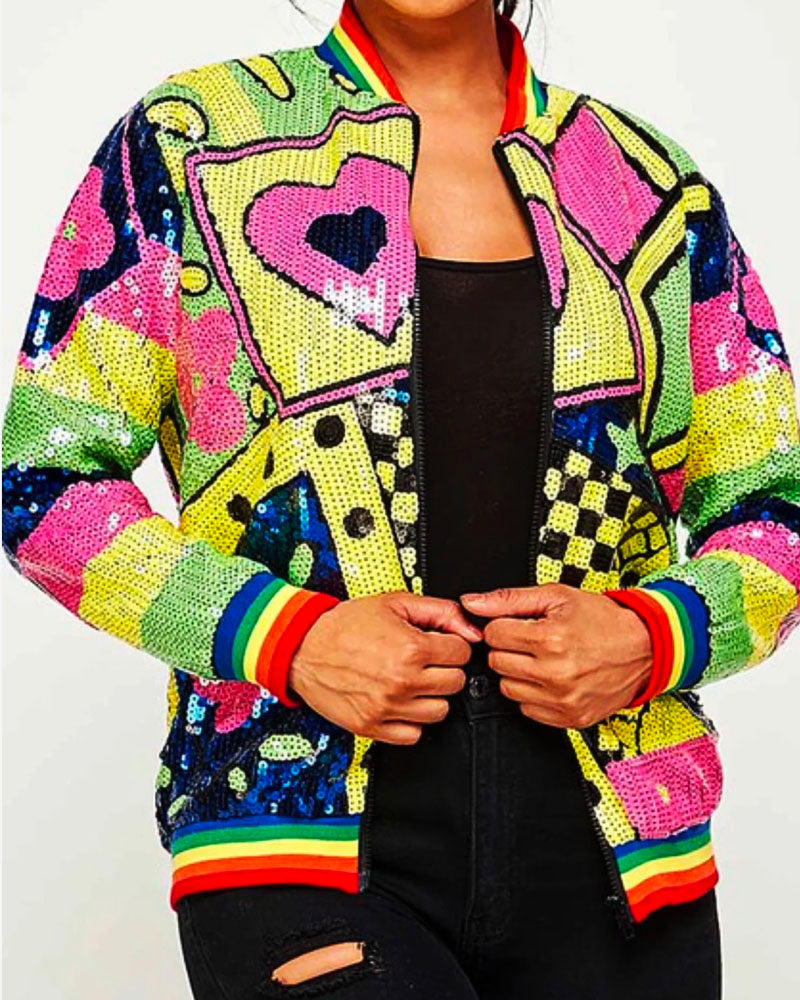 Whitney Sequins Jacket【Snazzyin Exclusive】