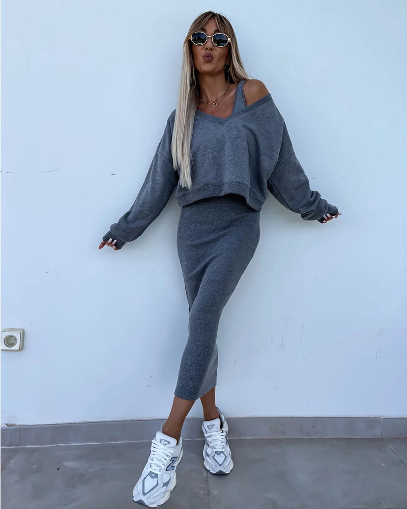 Lilia Comfy Chic Dress Set