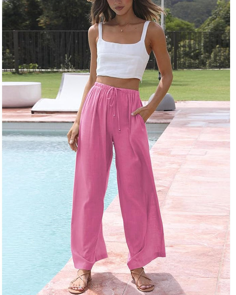 Linen Palazzo Pants