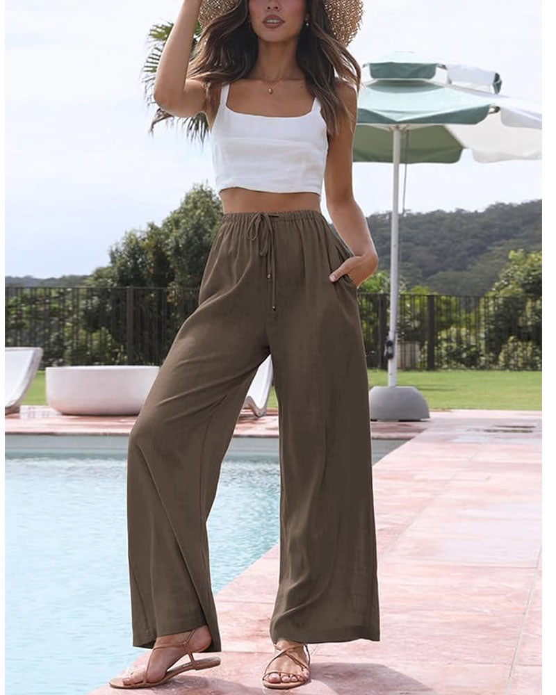 Linen Palazzo Pants
